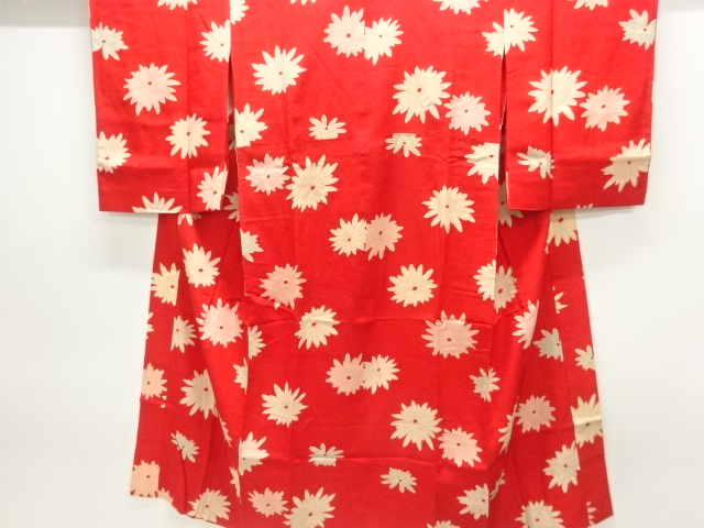 アンティーク　菊模様長襦袢